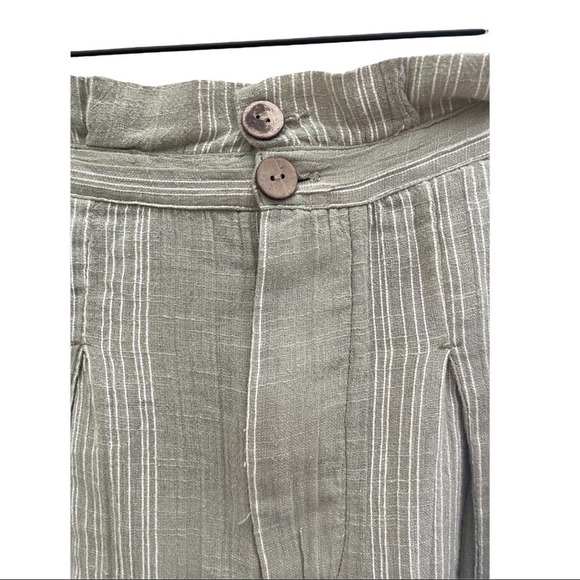 Free People Semi Sweet Cropped Pants Sage Combo Size S NWT - Picture 4 of 8